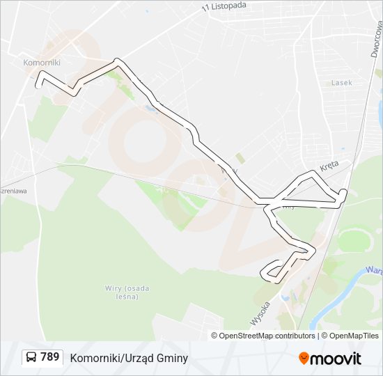 789 bus Line Map