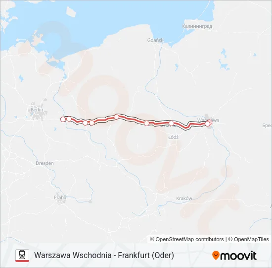 EIC EC 17004 Train Line Map