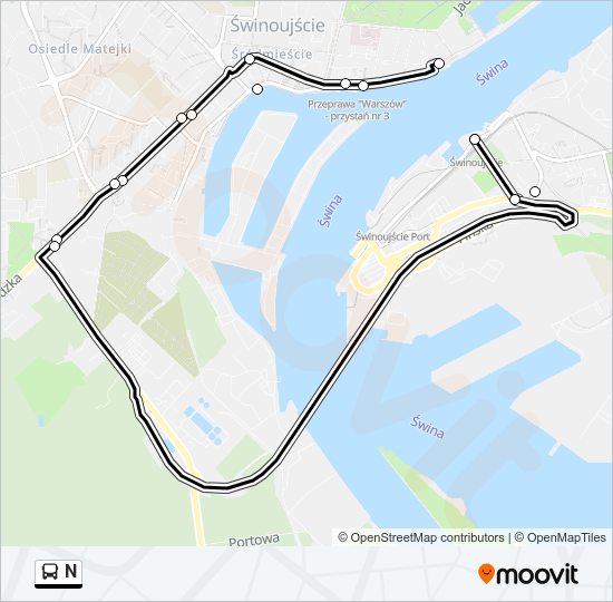 N bus Line Map