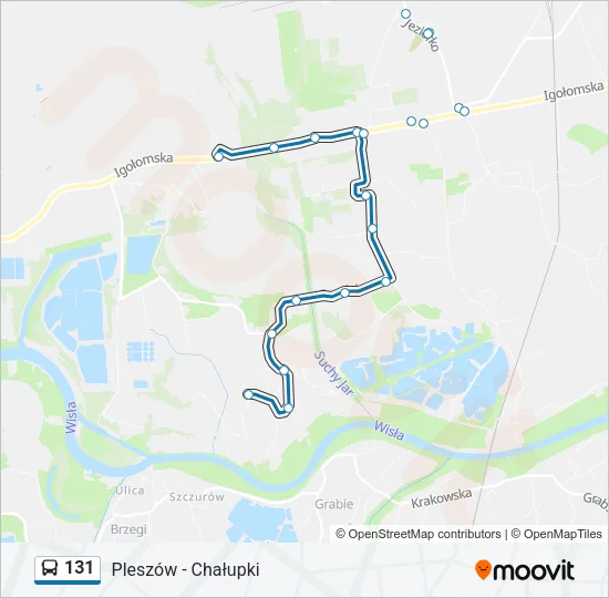 131 Bus Line Map
