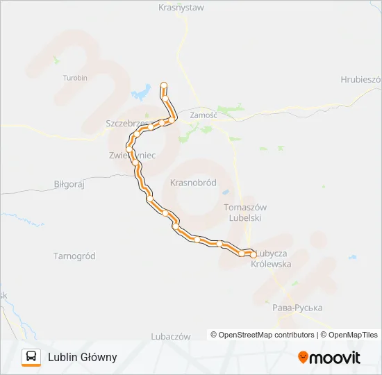 Автобус ZKA REG 0: карта маршрута