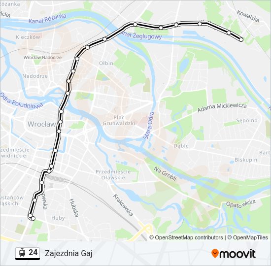 24 light rail Line Map