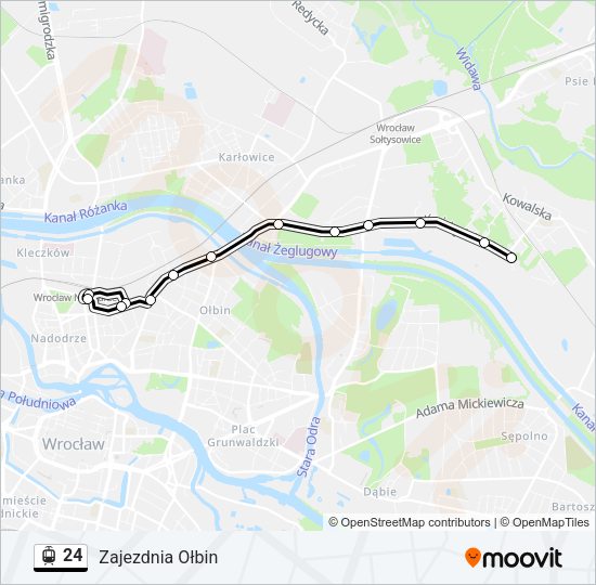 24 light rail Line Map