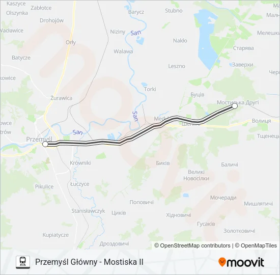 MP 33039 Train Line Map