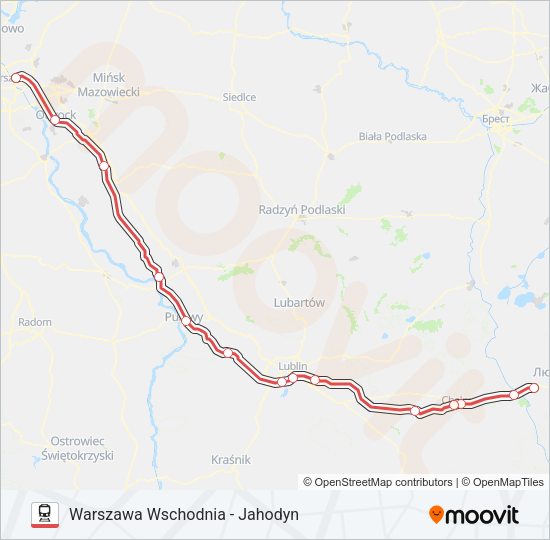 IC MP 12010 Train Line Map