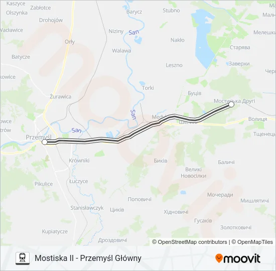 MP 33032 Train Line Map