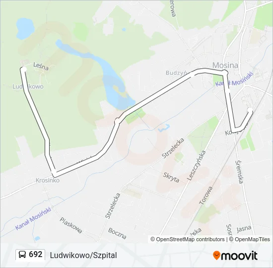 692 Bus Line Map