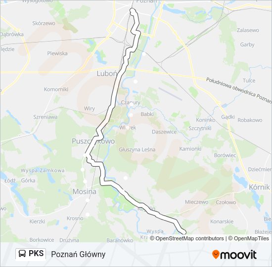 PKS Bus Line Map