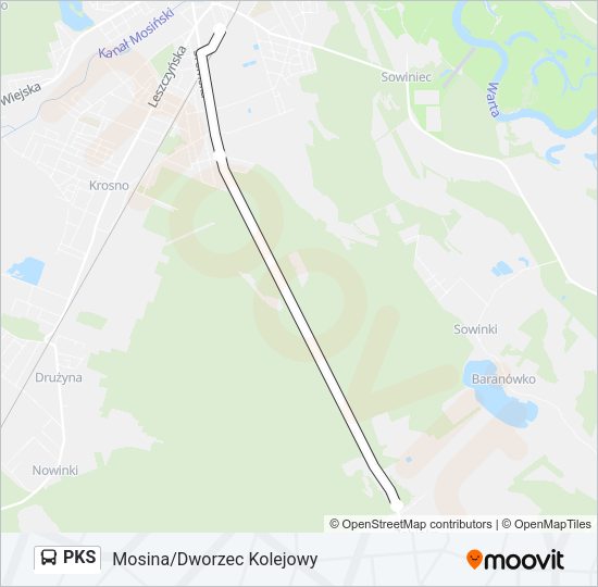 PKS Bus Line Map