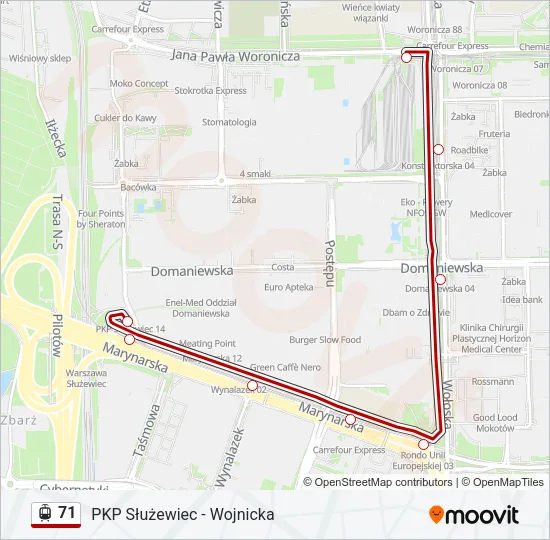 71 Light Rail Line Map