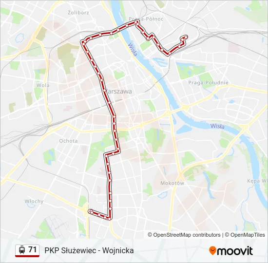 71 Light Rail Line Map