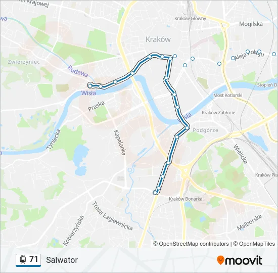 71 Light Rail Line Map