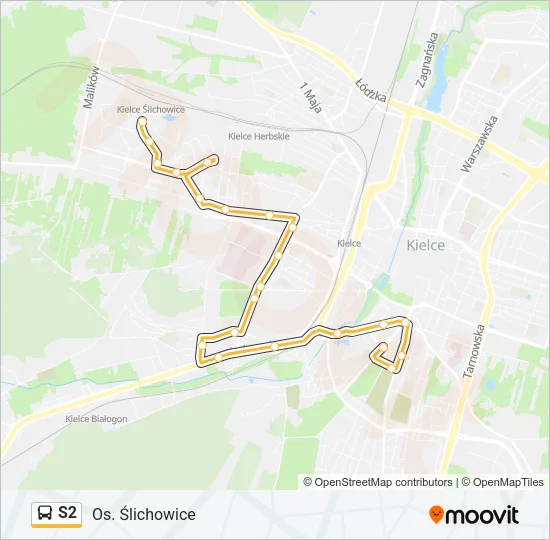 S2 Bus Line Map