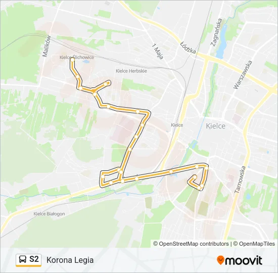 S2 Bus Line Map