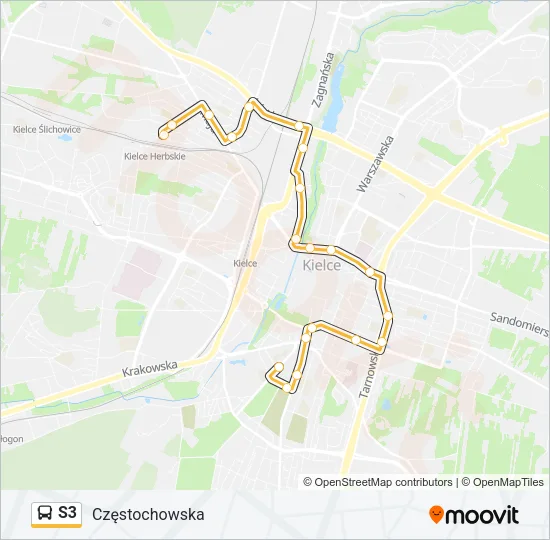 S3 Bus Line Map