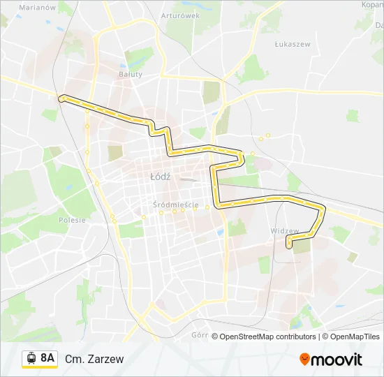 8A Light Rail Line Map