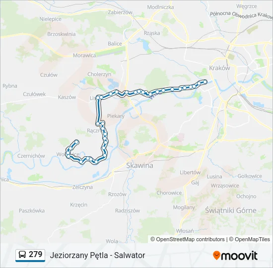 279 Bus Line Map