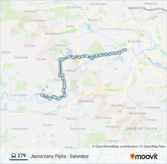 279 Bus Line Map