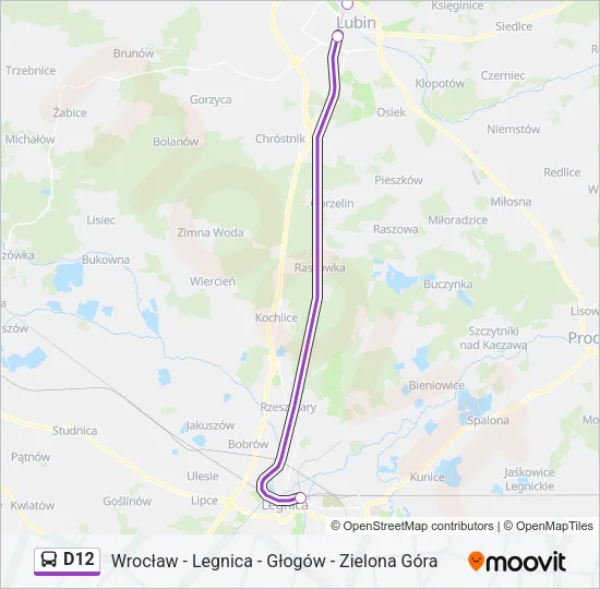 D12 Bus Line Map