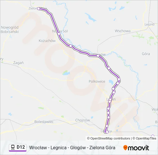 D12 Train Line Map