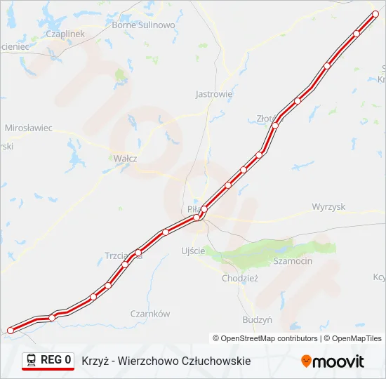 REG 0 Train Line Map