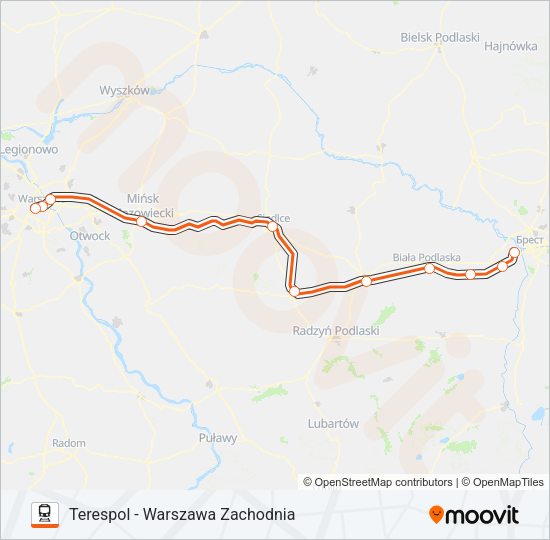 IC 11150 Train Line Map