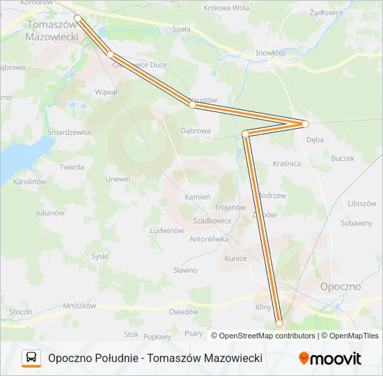 Автобус ZKA REG 1: карта маршрута