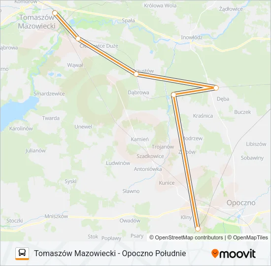 Автобус ZKA REG 1: карта маршрута