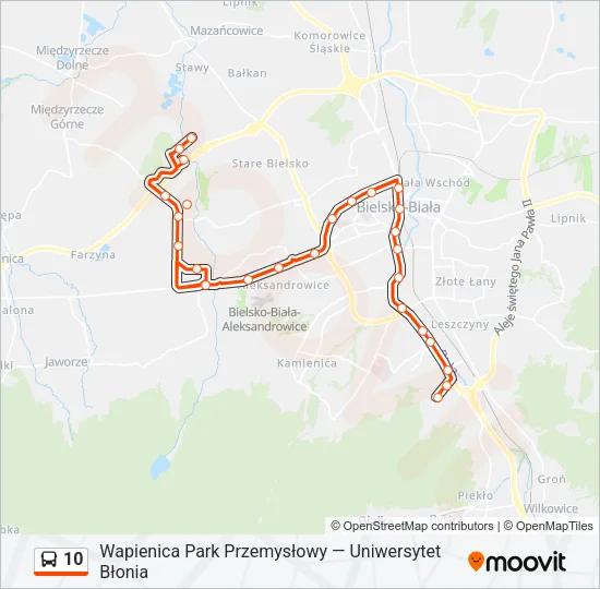 10 Bus Line Map
