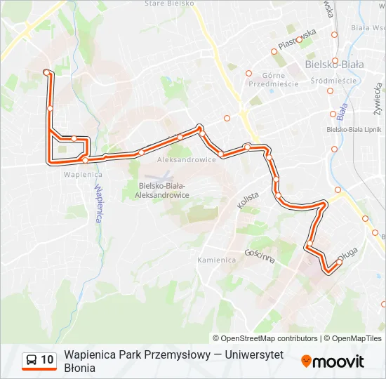 10 Bus Line Map