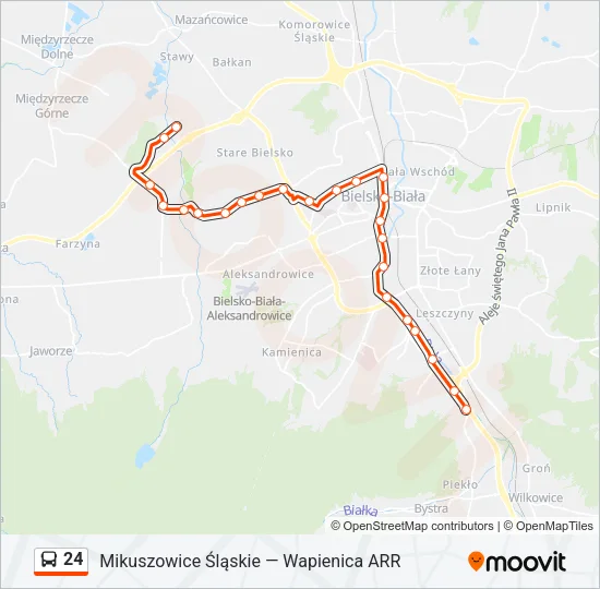 24 Bus Line Map