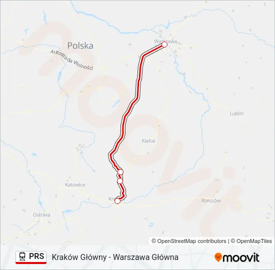 PRS Train Line Map