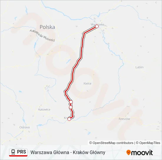 PRS Train Line Map