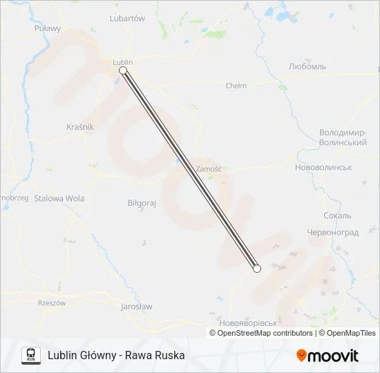 MP 22019 Train Line Map