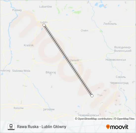 MP 22020 Train Line Map