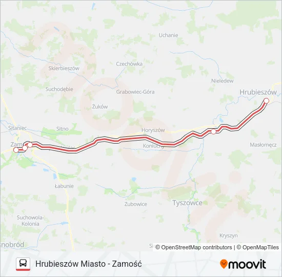 Автобус ZKA IC 23110: карта маршрута