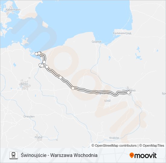 EIC 8154 Train Line Map