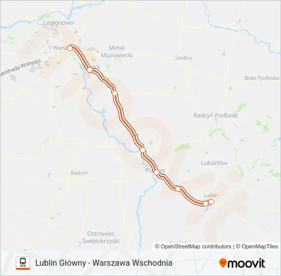 IC 21170 Train Line Map