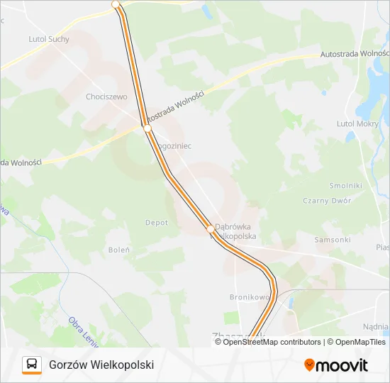 Автобус ZKA REG 0: карта маршрута