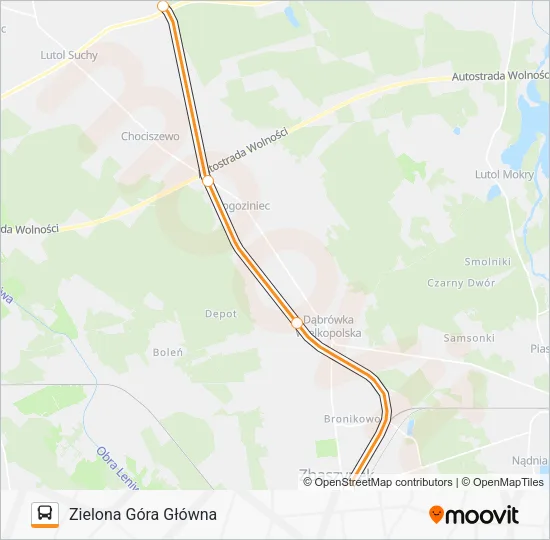 Автобус ZKA REG 1: карта маршрута