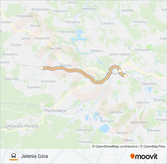 ZKA REG 1 Bus Line Map