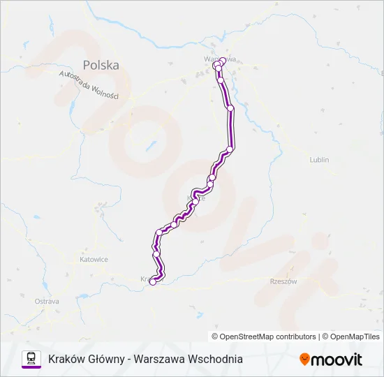 TLK 3120 Train Line Map