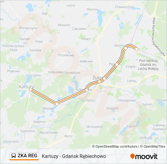 Автобус ZKA REG: карта маршрута