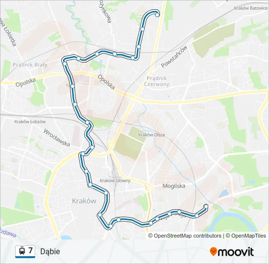 7 Light Rail Line Map