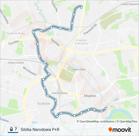7 Light Rail Line Map