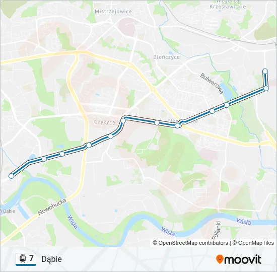 7 Light Rail Line Map