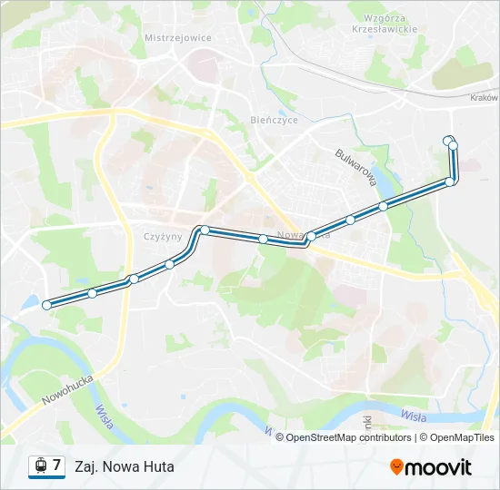 7 Light Rail Line Map