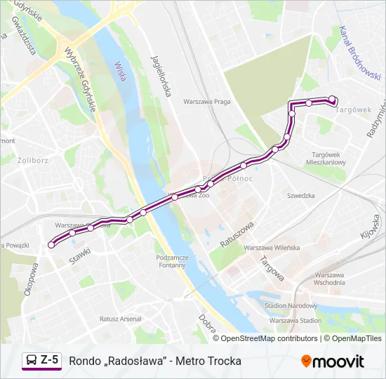 Z-5 Bus Line Map