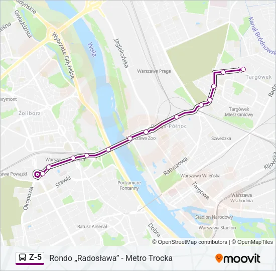 Z-5 Bus Line Map