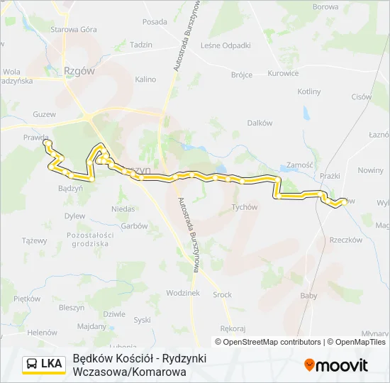 Автобус LKA: карта маршрута
